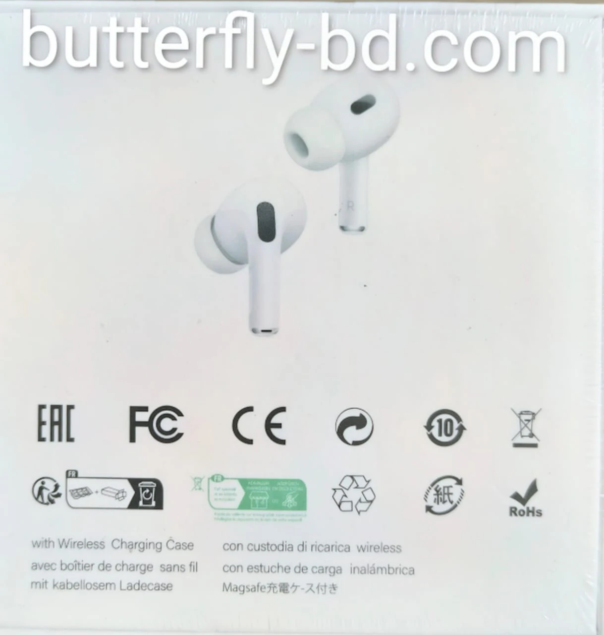 ANC ENC Double Dark Noise Rduction Tutch Control Earbuds Screen Display – ButterFly BD image 2