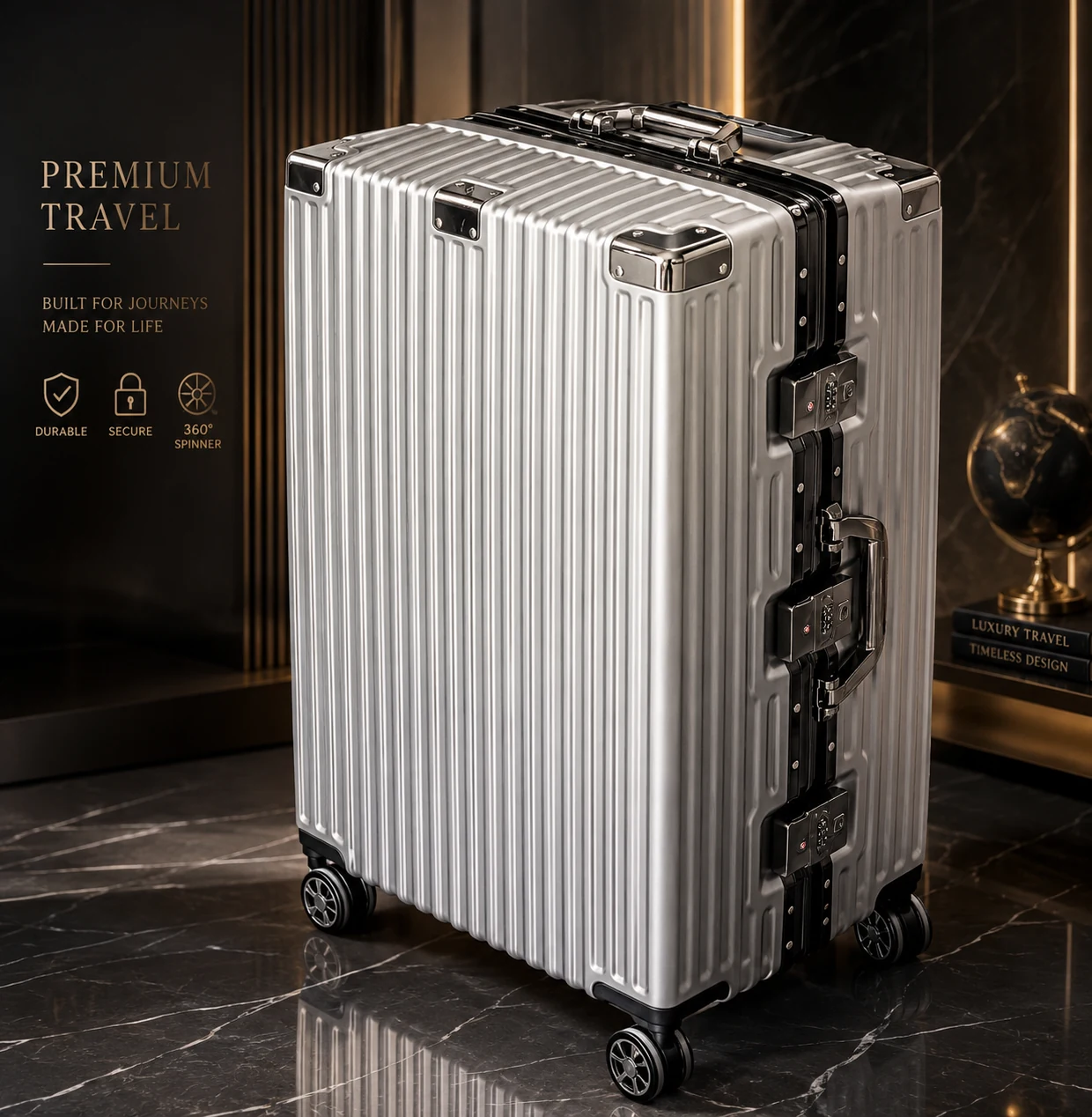 Premium Aluminum Frame Travel Suitcase – ButterFly BD