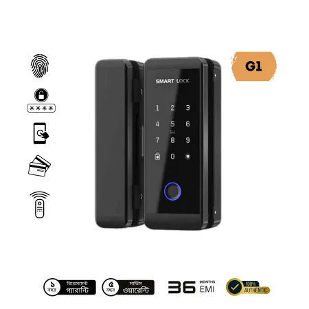 G1 TT Smart Finger Print Lock for Glass Door – ButterFly BD image 2