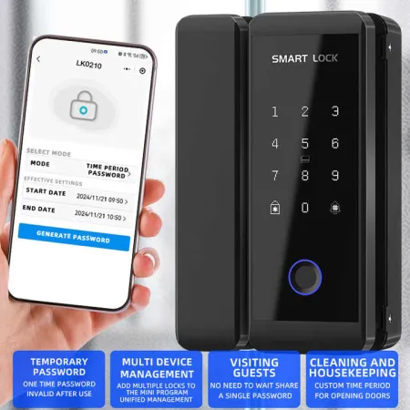 G1 TT Smart Finger Print Lock for Glass Door – ButterFly BD image 4