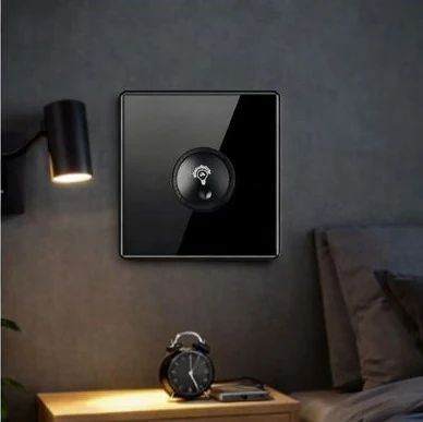 Full Glass Dimmer switch Black – ButterFly BD image 2