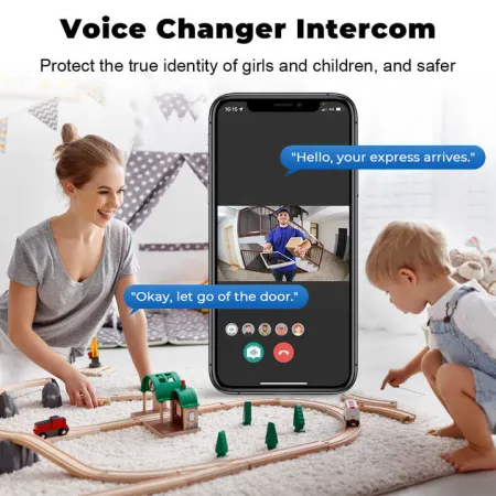 Tuya WiFi 1080P HD Video Doorbell Camera Wireless Waterproof IP55 Door Bell with Visual Intercom Camera – ButterFly BD image 5