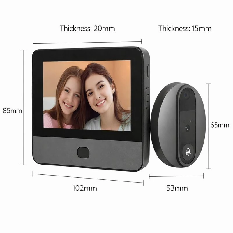 Wifi Wireless 1080P Video Doorbell Camera Tuya Smart Wifi Visual Door Bell and Video Intercom for Home Apartment – ButterFly BD image 2