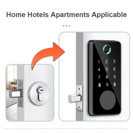 Smart Fingerprint Deadbolt Lock for Home, Hotel, and Apartment Security – ButterFly BD image 2