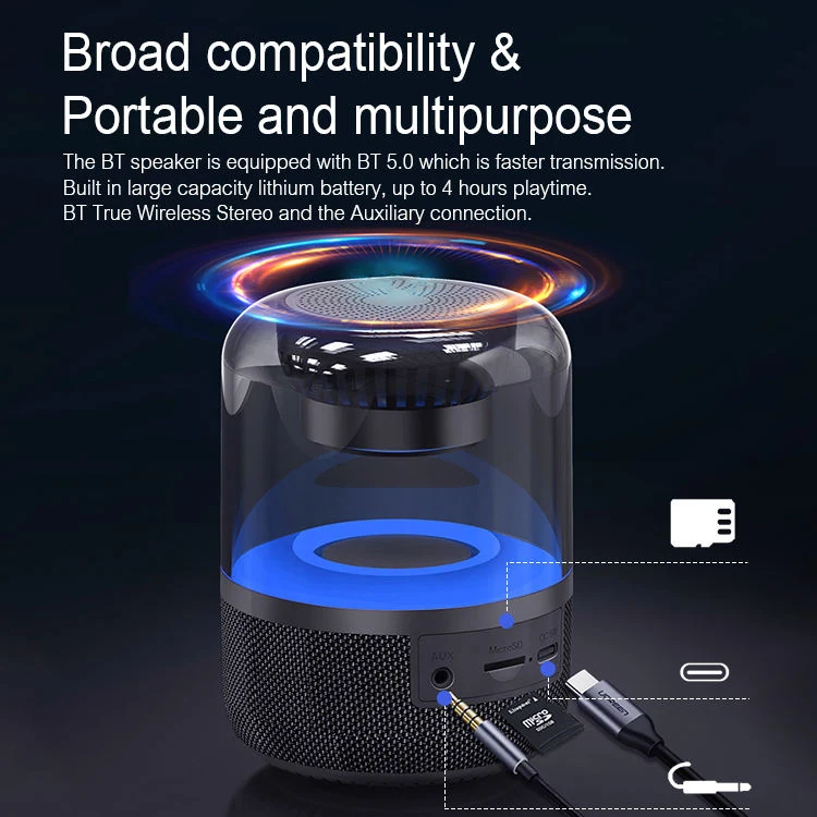 Z5 RGB MINI RGB PORTABLE WIRELESS BLUETOOTH SPEAKER – ButterFly BD image 3