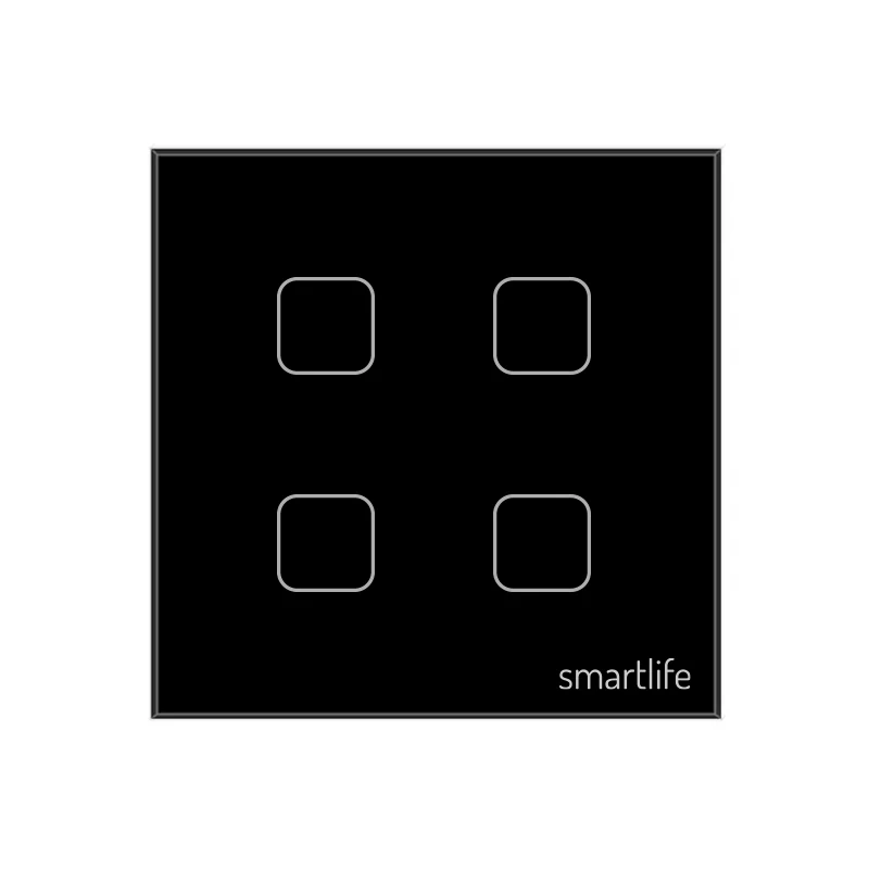 SmartLife 4 Gang Smart Touch Wall Switch (WiFi) – ButterFly BD image 2
