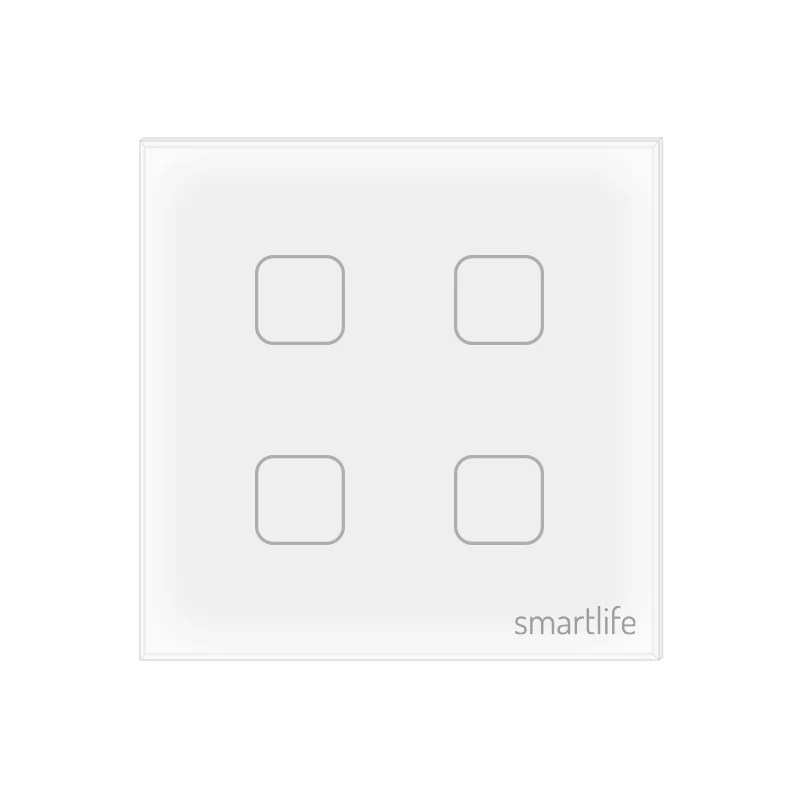SmartLife 4 Gang Smart Touch Wall Switch (WiFi) – ButterFly BD image 3