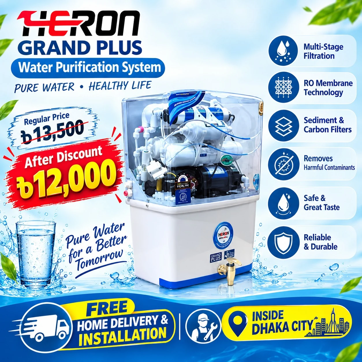 Heron Grand Plus Water Purification System