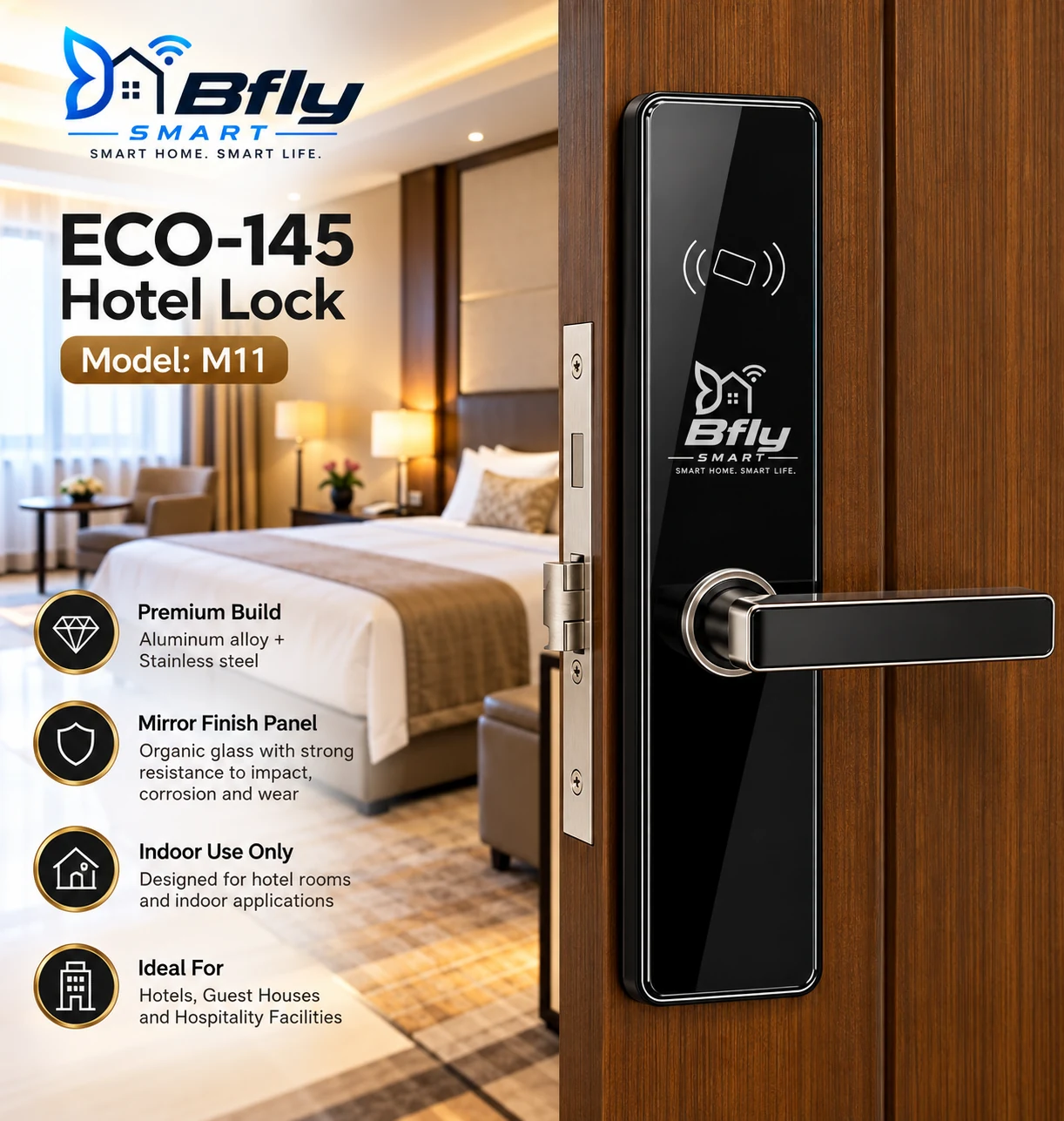 Bfly Smart ECO-145 Hotel Lock