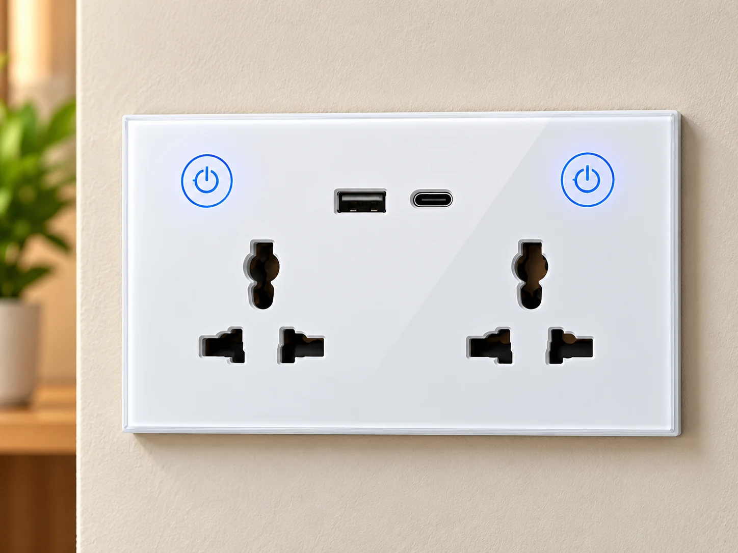 Bfly Smart Glass Wall Socket